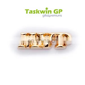 Die Casting Metal Letter Lapel Pin Plating Copper 3D Name Badge thumbnail-1