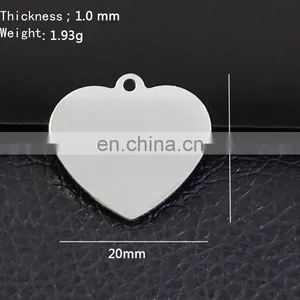 Custom Logo and Text Zinc Alloy Metal Heart Shaped Blank Key Chain thumbnail-3