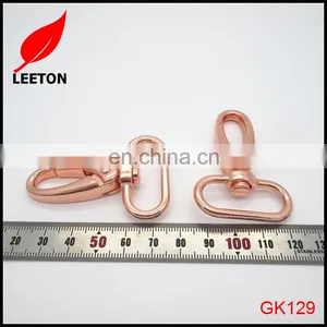 Factory Supply Shiny Rose Gold Swivel Snap Hook for Handbag thumbnail-2