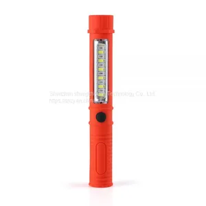 Mini Pen Work Portable Light Flashlight Torch Lantern 12+1LED With Built-in Magnet Night Maintenance Lighting thumbnail-2