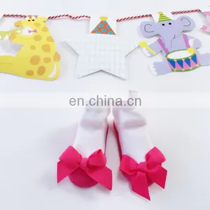 Ballet Shape Baby Socks Net Yarn Ball Bow Girls Socks European and American Cute Princess INS Lace Children's Socks thumbnail-4