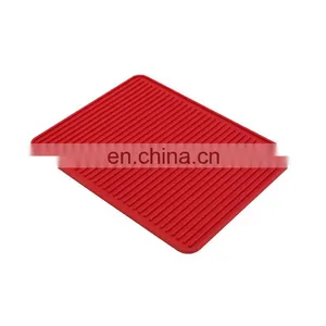 Yiwu Factory New Design Heat Resistant Soft Rubber Pot Holder Dish Drying Mat Cooking Pad thumbnail-4