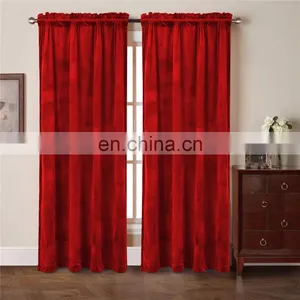 Hot Sale & High Quality Velvet Window Curtain With Great Price thumbnail-2