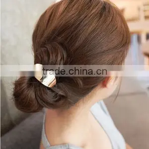 Korean Hair Accessories New Arrival Metal Leaves Hair Smooth Hair Band for Women Fashion thumbnail-3