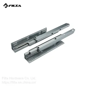 Filta Hardware China Factory Bottom Mounted Telescopic Channel Drawer Slide Soft Closing Heavy Duty thumbnail-2