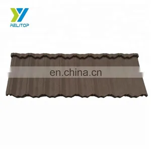 Factory Wholesale Construction Materials Lightweight Popular Modern Stone Coated Metal Roof Tiles thumbnail-3