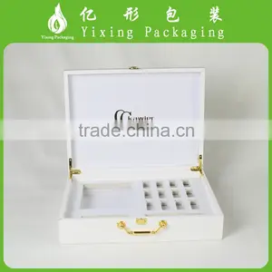 Leather Jewelry Box Packaging With Hinged Lid Wholesale Factory thumbnail-3