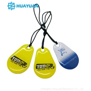 Door Access Control Plastic 13.56MHz RFID NFC Chip Epoxy Keytag thumbnail-1