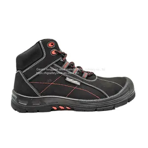 S1P/S3 SAFETY SHOES NUBUCK LEATHER MIDDLE CUT RT6868 thumbnail-1