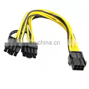 6 Pin Female To Dual 8 (6+2) Male Pin Pci Express Power Converter Cable Pcie Pci-e Vga Splitter Hub Power Cable thumbnail-3