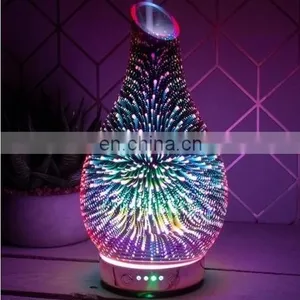 Ultrasonic Diffuser Essential Oil Diffusers 3d Newest Indoor Humidifier,Glass Aroma Diffuser With Seven Color thumbnail-5