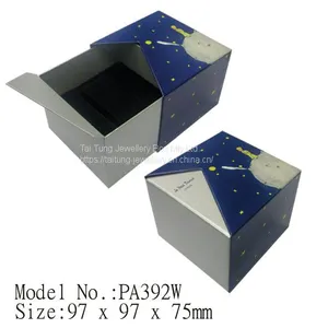 Hot Sell Factory Cheap Price Customized Drawer Box Earring Ring Necklace Bracelet Packing With Pillow Insert Cardboard Paper Box thumbnail-1