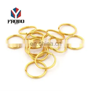 Custom Logo Shape Colorful Eco Friendly Car Keyrings Round Edge Split Key Rings thumbnail-5