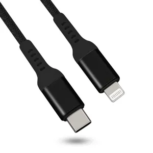 C94 Fast Charger Nylon Braided Usb c to Lightning Mfi Cable for Iphone thumbnail-3