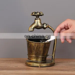Retro Creative Household Ashtray Anti Fly Ash Ins Living Room Office Ashtray thumbnail-3