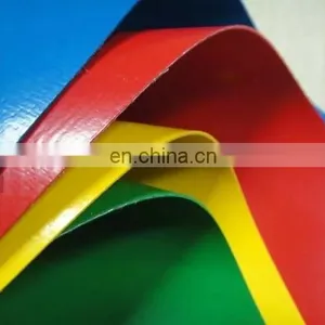 High Strength UV Resistant 900gsm Panama PVC Coated Tarpaulin for Truck Curtain Side Fabric thumbnail-1