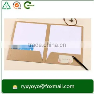a4 Paper Pocket Holder Kraft Paper File Folder thumbnail-2