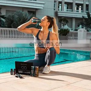 Customized High Quality Sexy Mesh Yoga Bra Matching Leggings Set Suit Women Gym Running Sports Wear Yoga Bra Top And Pants thumbnail-3