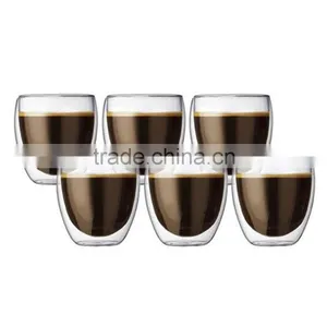 Double Wall Glass Beer Tumbler ,insulated Glass Starbucks Coffee Cup ,glass Bareware, Double Wall Quality Choice thumbnail-3