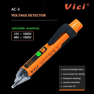Vicimeter 12V to 1000V Voltage Detector AC-3 Tester Pencil With LED Signal Display thumbnail-2