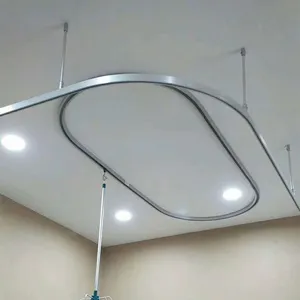 Hidden Installation of Embedded Infusion Tracks, Curtain Tracks, Aluminum Alloy Tracks thumbnail-3