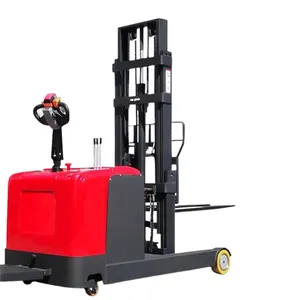 Electric Battery Operated Station Driven Pallet Forklift Truck Pallet Forklift Electric Stacker thumbnail-2