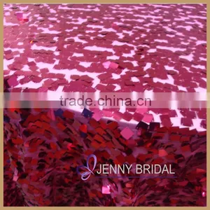 SQN74 Best Price Gorgeous Raspberry Beaded Table Clothes Wedding Quality Choice thumbnail-2