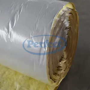 High Density Glass Wool Sheet, Glasswool Insulation Material, Non-combustible, Acoustic & Thermal Insulation for Steel Structure Workshop thumbnail-2