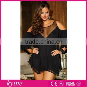 Japanese Mature Women Nube Erotic Babydoll Sexy Lingerie for Fat Women thumbnail-1