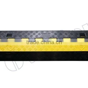 Cable Protector 2 Channel Black&Yellow Rubber Cable Cross Event Plastic Cable Channels thumbnail-6