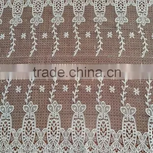 2016 Embroidery Fabric Polyester Full Lace Milk Silk Water Soluble Lace Fabric For Garment Accessory thumbnail-4