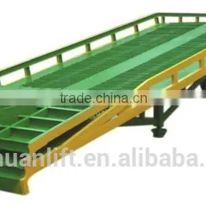 12 Ton Mobile Loading Car Hydraulic Motorcycle Dock Ramp on Sale DCQY-12 Adjustable Loading Dock Ramp for Sale Mobile Yard Ramp thumbnail-6