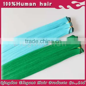 2014 New Full Cuticle Beautiful Colors Qingdao Synthetic Hair Weft thumbnail-1