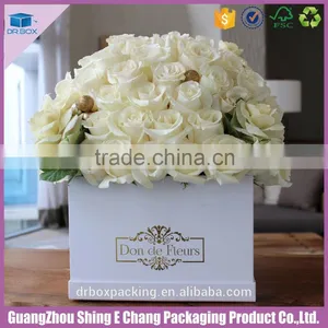 2016 Popular Paper Cardboard Printing Fresh Flower Box Rectangle/rose Packaging for Valentine's Day thumbnail-3