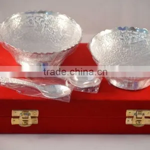 Beautiful Decorative New Design Silver Plated Brass Bowl thumbnail-1