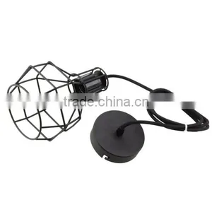 2015 Vintage Pendant Lamp Light Black Metal Iron Lampshade Lamp Cover E27 220V Loft Coffee Bar Restaurant Kitchen Lights thumbnail-6