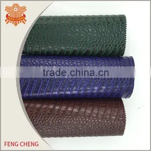 Clear Emboss Leather Fabric for Shoes,bags,furniture,sports Goods thumbnail-3