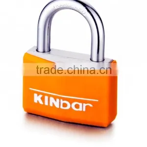 Color Plastic Coated Padlock thumbnail-1
