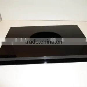 Customized Rugby Ball Display Case Full Size Acrylic With Black Acrylic Base thumbnail-3