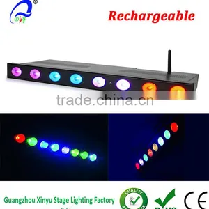 Wi-Bar 8x 3W Tri-color LED Par 64 Stage Lighting Projector for Bar Wedding Disco Effect Light Led thumbnail-1
