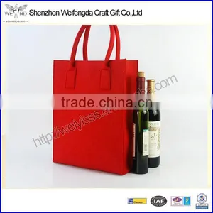 Fashion Cheap Red Felt Presentation Wine Bag thumbnail-1