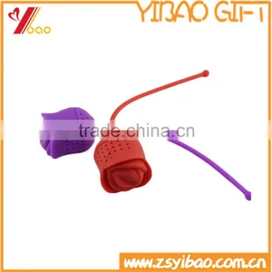 Food Grade Silicone Rose Shape Tea Infuser thumbnail-1