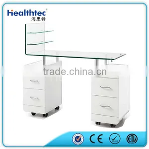Glass Table Nail Salon Furniture Manicure Table Quality Choice Most Popular thumbnail-1