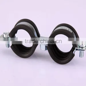 Double Loop Pipe Clamp With Rubber thumbnail-3
