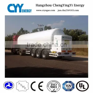 20m3 ASME/GB Approval Transportation Semi-Trailer for Liquid Gases thumbnail-1