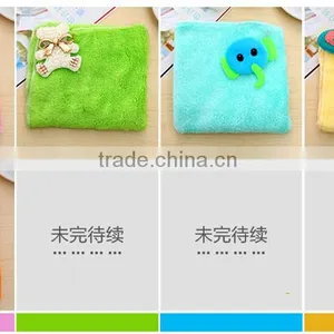 Q064 Sweet Little Cute Custom Candy Colored Coral Cheap Bathroom Wholesale Hand Towel thumbnail-3