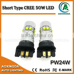PW24W CREE LED 50W Projector Turn Signal Daytime Running Light DRL thumbnail-1