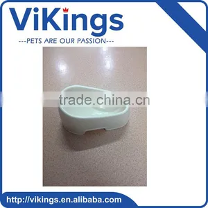 White Plastic Dog Cat Bowl Pet Bowl thumbnail-1