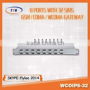 Wholesale 16,32,64 Port VoIP GSM Gateway 8 Port Voip Gsm Gateway / 8 Port 32sim Goip Gatewa thumbnail-1