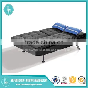 Pillows Sofa Bed With Chaise Function and Chromed Legs SZ-013# thumbnail-5